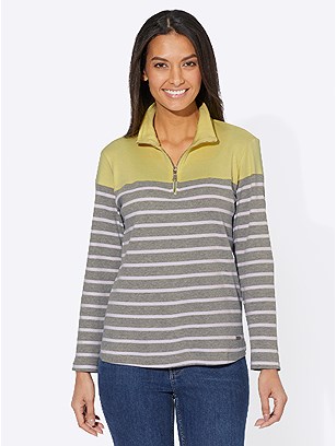 Striped Zip Sweatshirt product image (526198.LEGY.2.1_WithBackground)