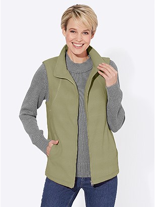 Stand Up Collar Fleece Vest product image (530858.GYJD.1.1_WithBackground)