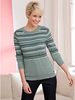 Multi Pattern Sweater product image (531264.PEJD.1.1_WithBackground)