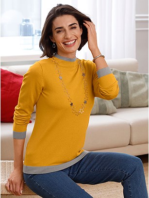 Contrast Hem Sweater product image (531365.OCKE.J)