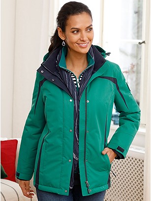 Fleece Lined Hooded Jacket product image (531486.DKGR.1S)