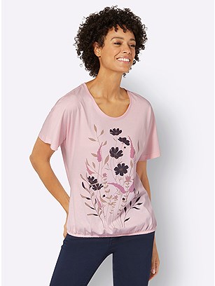 Floral Elastic Hem Top product image (535367.LTRS.1.179_WithBackground)