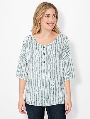 Printed Rounded Neckline Blouse product image (535393.WHPA.1.8_WithBackground)