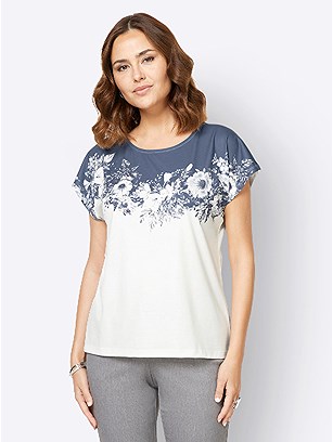 Floral Split Pattern Top product image (535922.ECDB.1.9_WithBackground)