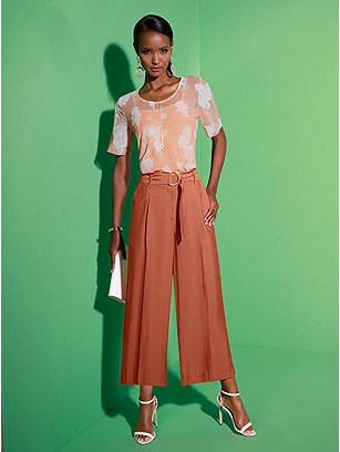 Tie Belt Culottes product image (536183.OR.J)