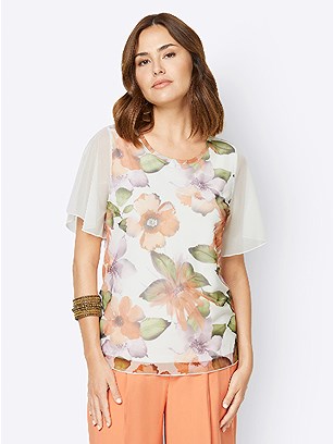 Floral Mesh Layered Top product image (536198.ECPR.1.1_WithBackground)
