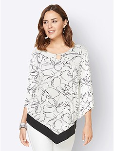Printed Triangle Hem Top product image (536230.WHPR.1.1_WithBackground)