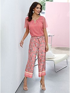 Printed Palazzo Style Capris product image (536614.RS.J)