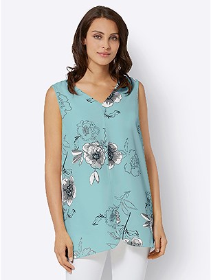 Floral Layered V-Neck Blouse product image (536786.MTPR.3.9_WithBackground)