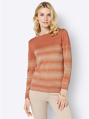 Tailored Knitted Striped Sweater product image (536905.PYAP.1.1_WithBackground)