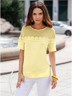 Sheer Lace Neckline Top product image (537236.YL.1.1_WithBackground)