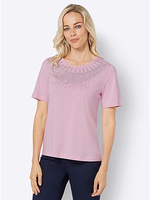 Embellished Neckline Top product image (537245.RS.1.1_WithBackground)