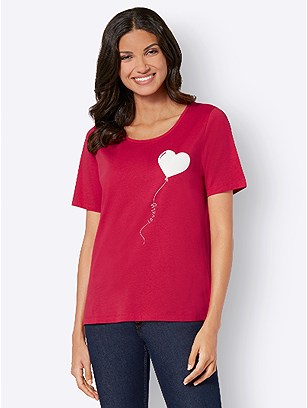 Decorative Heart Print Top product image (537271.RD.3.8_WithBackground)