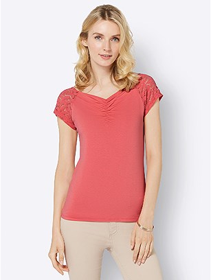 Gathered Neckline Top product image (537344.YLOR.1.1_WithBackground)