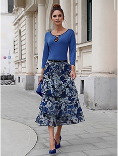 Ruffled Floral Maxi Skirt product image (537361.RYBK.JS)