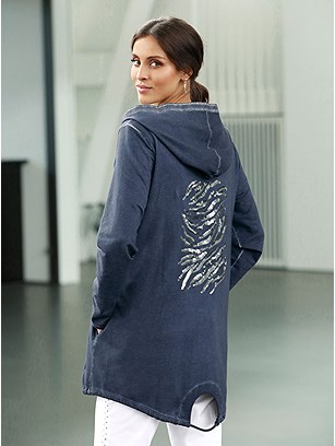 Shimmering Hooded Cardigan product image (537560.SMBL.J)