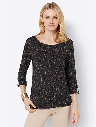 Decorative Graphic Print Top product image (537591.BKPR.3.1_WithBackground)