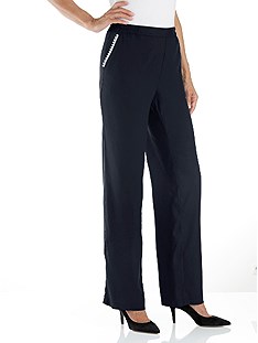 Flared Leg Bead Detail Pants product image (538102.BK.1.1_WithBackground)