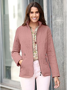 Quilted Stand Up Collar Jacket product image (538585.RSDU.JS)