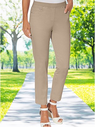 Cropped Elastic Waist Jeans product image (538587.BE.19S)