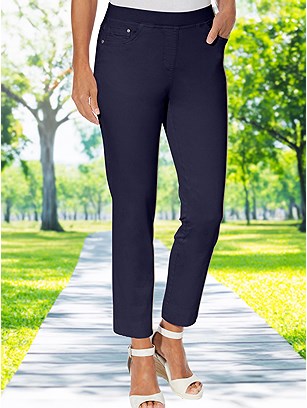 Cropped Elastic Waist Jeans product image (538587.NV.18S)