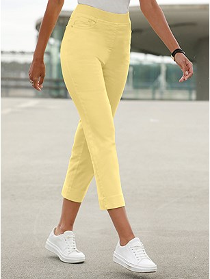 Cropped Elastic Waist Jeans product image (538587.YL.11)