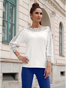 Lace Trim Neckline Top product image (538838.EC.1.1_WithBackground)