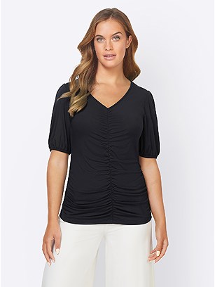 Ruffled V-Neck Top product image (539639.NV.1.1_WithBackground)