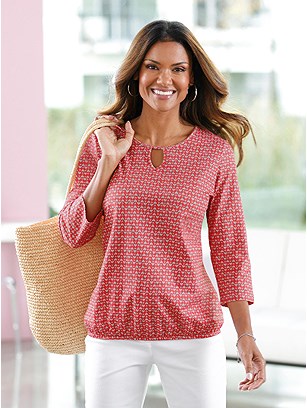 Cut Out Heart Print Top product image (540241.YLPR.1.1_WithBackground)