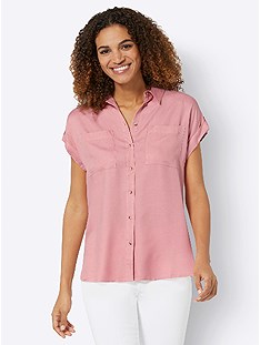 Button Up Tab Sleeve Blouse product image (540262.RS.1.1_WithBackground)