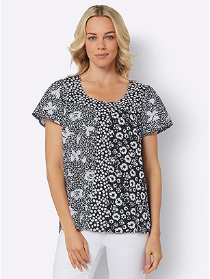 Mixed Print Blouse product image (540280.BWPA.1.1_WithBackground)
