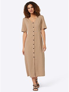 V-Neck Button Down Dress product image (540764.CA.1.1_WithBackground)
