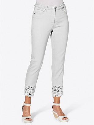 Floral Embroidered Capri Jeans product image (541761.EC.1.1_WithBackground)