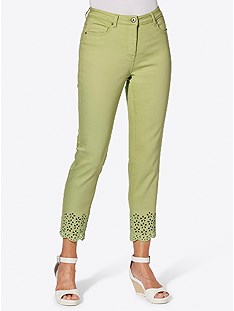 Floral Embroidered Capri Jeans product image (541761.PS.2.1_WithBackground)