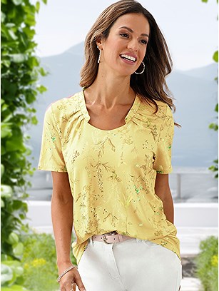 Pleated Neckline Shirt product image (541763.LEMU.11S)