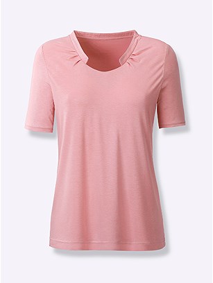 Pleated Neckline Top product image (541763.RS.1.10_WithBackground)