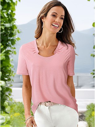 Pleated Neckline Shirt product image (541763.RS.11S)