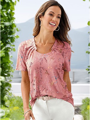 Pleated Neckline Shirt product image (541763.RSPR.18S)