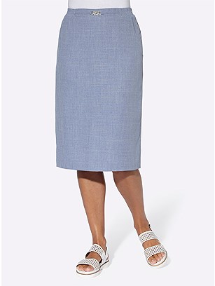Linen Look Skirt product image (545217.BLMO.1.40_WithBackground)