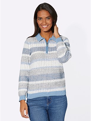 Knitted Stripe Sweater product image (548871.LBSN.1.16_WithBackground)