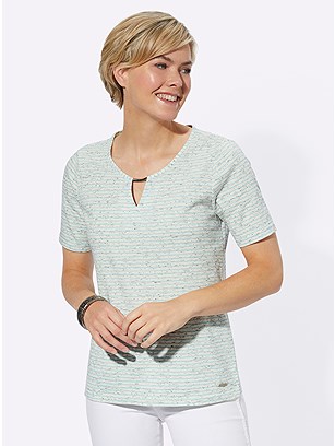 Striped Cut Out Shirt product image (550834.MTST.1.1_WithBackground)