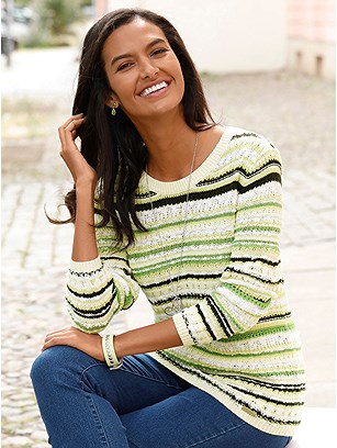 Textured Stripe Sweater product image (550930.APWH.1S)