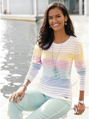 Soft Striped Sweater product image (550937.MTST.1.1_WithBackground)