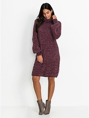 Knitted Turtleneck Dress product image (553682.BU.1.1_WithBackground)
