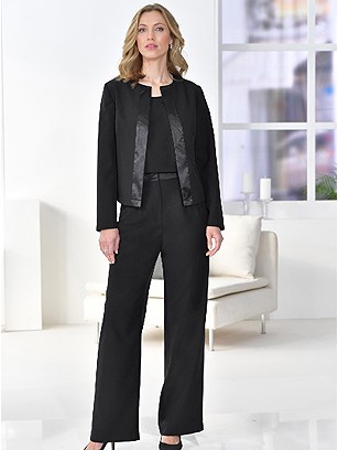 Satin Trim Jacket product image (555366.BK.1.7_WithBackground)