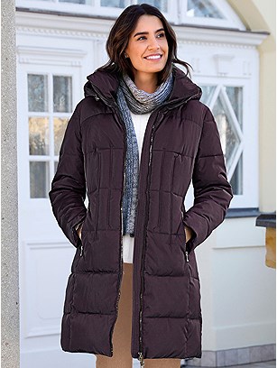 Shimmering Quilted Coat product image (558138.AB.1S)