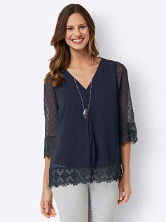 Link. swiss dot lace blouse (Product Display 33114) image.