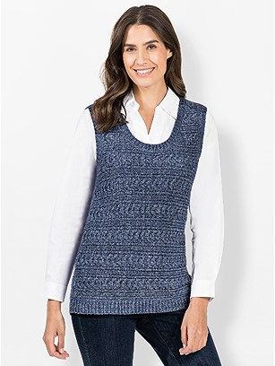 Knitted Sweater Vest product image (558499.BLMO.2.1_WithBackground)