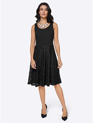 A-Line Lace Dress product image (559027.BK.2.1_WithBackground)
