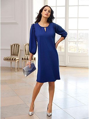 3/4 Puff Sleeve Dress product image (559140.RY.J)